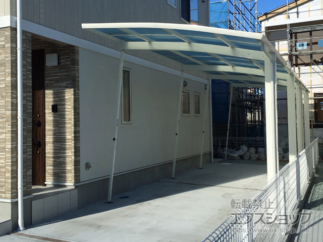 宮城県仙台市ののカーポート レイナポートグラン 縦連棟　積雪〜20cm対応 施工例