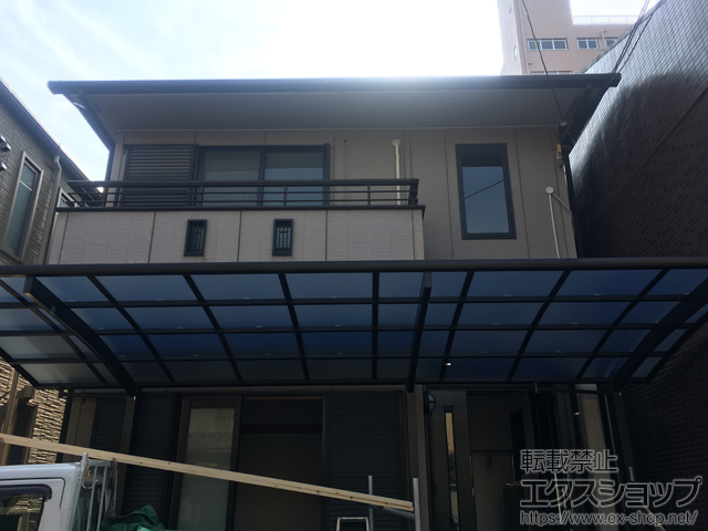 大阪府大阪市ののカーポート レイナポートグラン 延長　積雪〜20cm対応 施工例