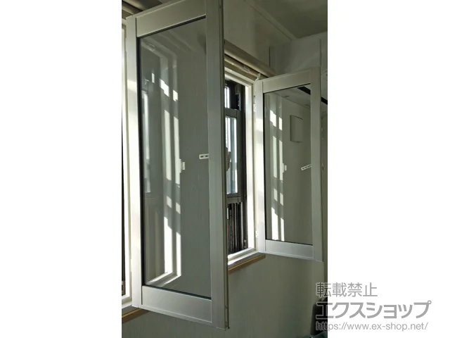 埼玉県新座市のの内窓（二重窓・二重サッシ） インプラス ダストバリア仕様 開き窓 外観左吊元 施工例