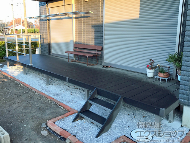 埼玉県深谷市ののウッドデッキ リウッドデッキ 200 施工例