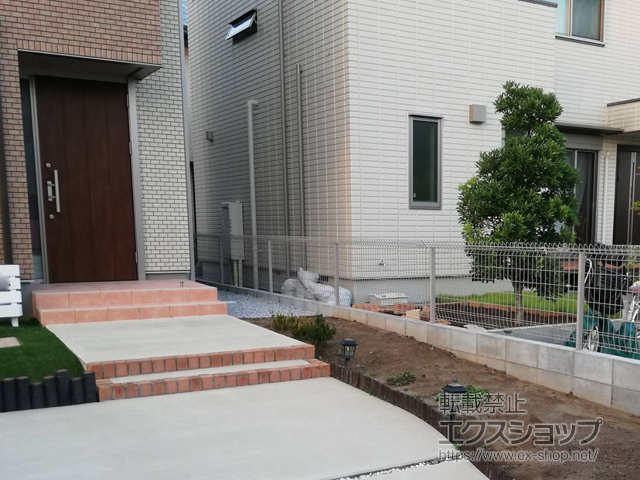 茨城県つくばみらい市ののフェンス・柵 メッシュフェンス G10-R 施工例