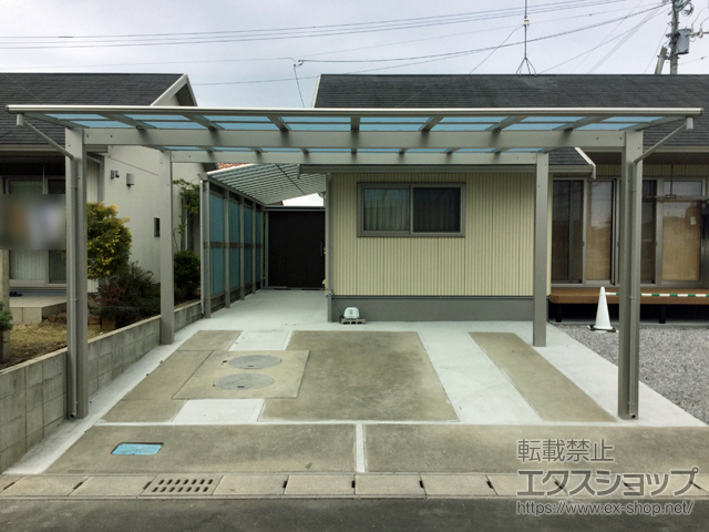 宮崎県児湯郡高鍋町ののカーポート エフルージュ ツイン 積雪〜20cm対応 施工例