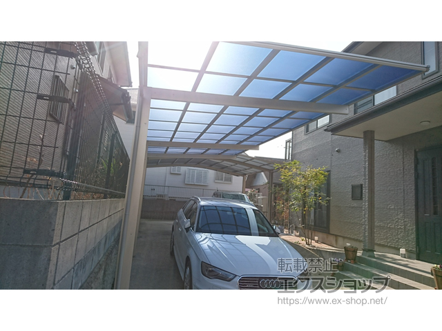 大分県大分市ののカーポート エフルージュグラン 延長　積雪〜20cm対応 施工例