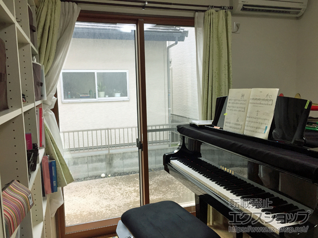 広島県福山市のの二重窓（内窓） インプラス ダストバリア仕様 引違い窓 2枚建 施工例