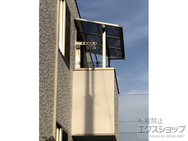 群馬県高崎市ののバルコニー・ベランダ屋根 スピーネ F型 屋根タイプ 単体 積雪〜20cm対応 施工例