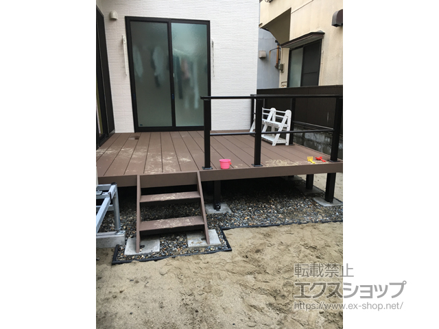 新潟県新潟市ののウッドデッキ リウッドデッキ 200 施工例