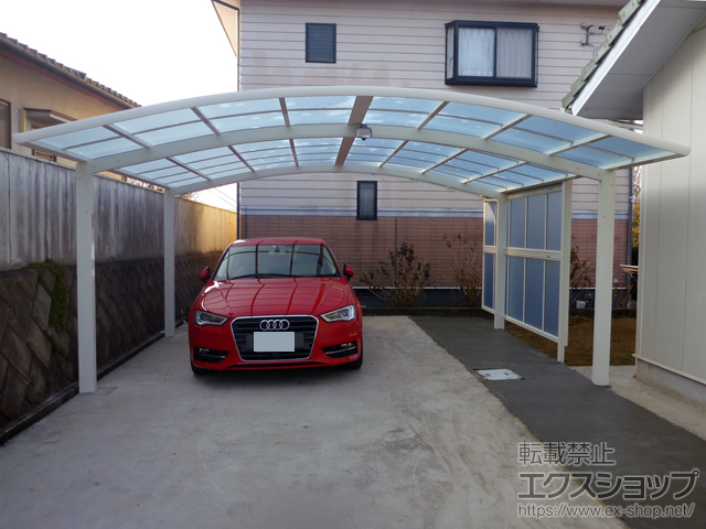 岡山県津山市ののカーポート レイナツインポートグラン　積雪〜20cm対応 施工例