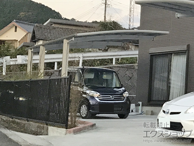 大分県佐伯市ののカーポート レイナポートグラン 延長　積雪〜20cm対応 施工例