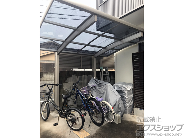 岡山県岡山市ののサイクルポート・駐輪場 レイナポートグランミニ 積雪〜20cm対応 施工例