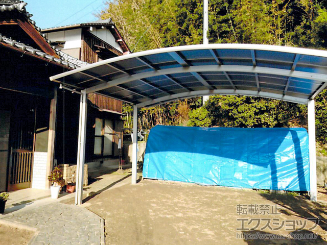 愛媛県新居浜市ののカーポート レイナツインポートグラン　積雪〜20cm対応 施工例