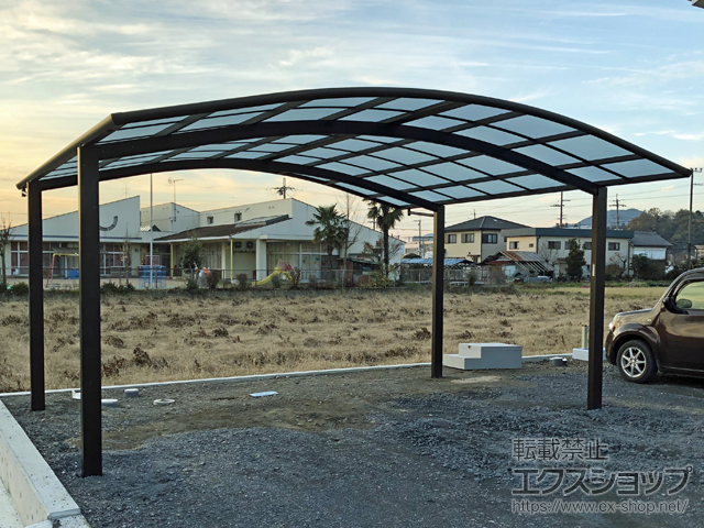 兵庫県篠山市ののカーポート レイナツインポートグラン　積雪〜20cm対応 施工例