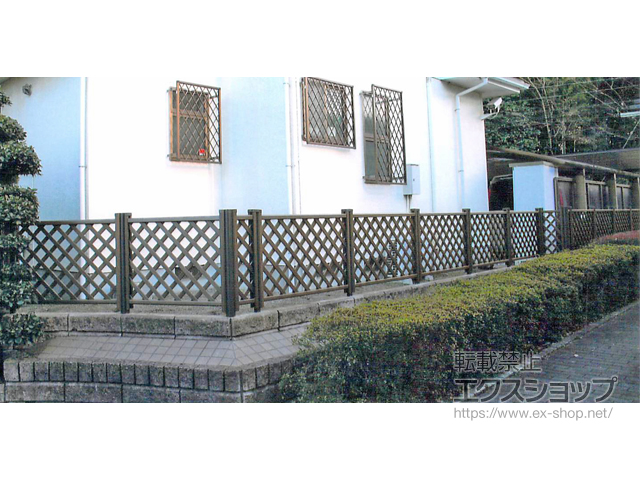 埼玉県所沢市ののフェンス・柵 ステイウッドフェンスM1型 間仕切りタイプ 施工例