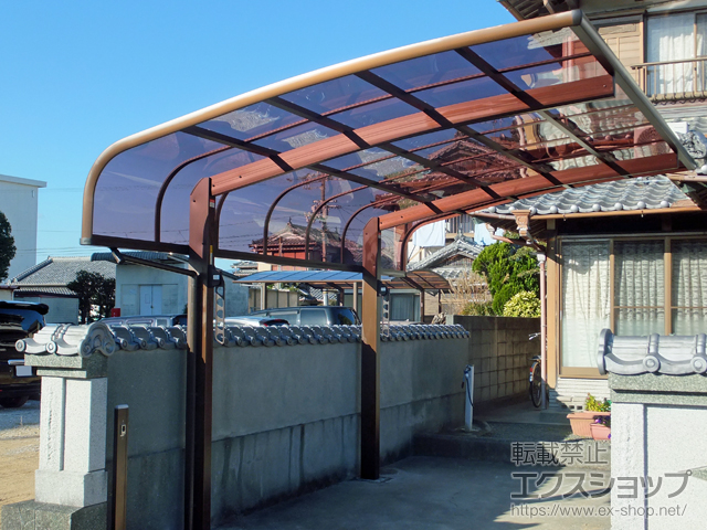 高知県香南市ののカーポート レイナキャップポートグラン　積雪〜20cm対応 施工例