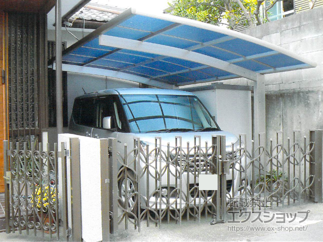 大阪府豊中市ののカーポート プレシオスポート 積雪〜20cm対応 施工例