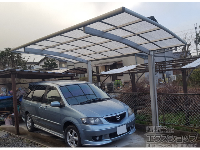 滋賀県近江八幡市ののカーポート レイナポートグラン　積雪〜20cm対応 施工例