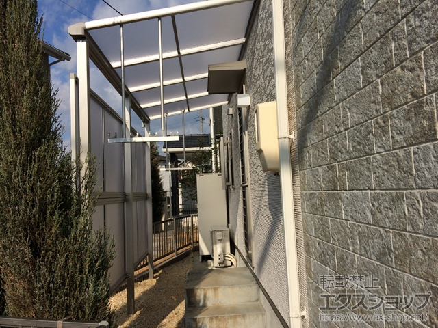 三重県鈴鹿市ののテラス屋根 ヴェクターテラス F型 テラスタイプ 単体 積雪〜20cm対応 施工例