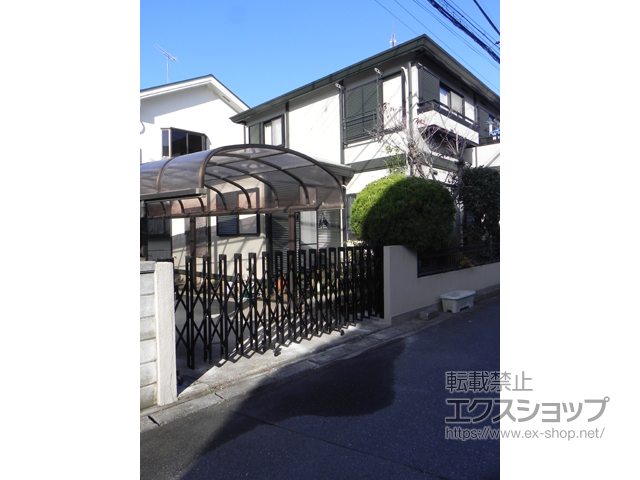 埼玉県さいたま市ののカーゲート アルシャインII M型 Aタイプ ノンレール 片開き 390S 施工例