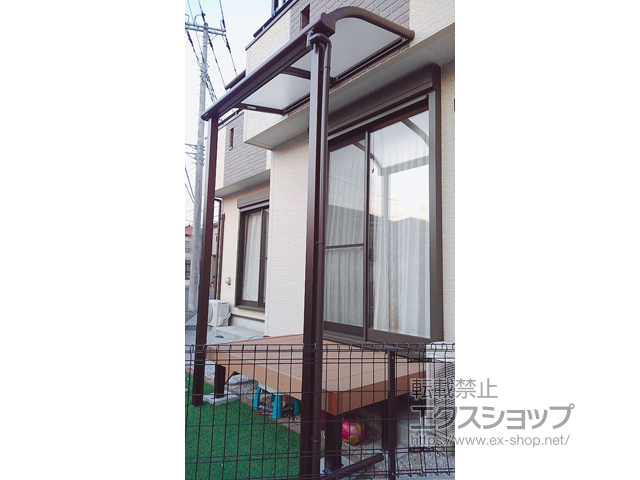 埼玉県狭山市ののテラス屋根 ヴェクターテラス R型 テラスタイプ 単体 積雪〜20cm対応 施工例