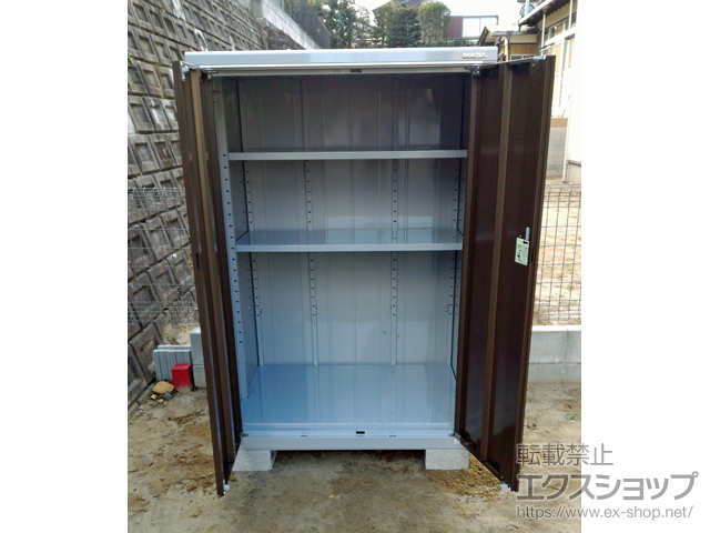 宮城県仙台市のの物置・屋外倉庫 アイビーストッカー 1100×905×1603 BJX-119D-TB 施工例