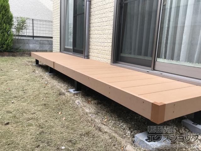 大阪府河内長野市ののウッドデッキ リウッドデッキ 200 施工例