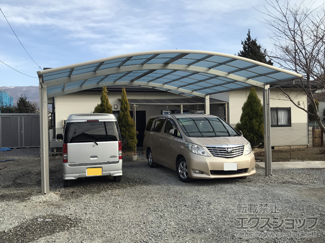 長野県塩尻市ののカーポート レイナツインポートグラン　積雪〜20cm対応 施工例