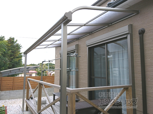 鹿児島県鹿児島市ののテラス屋根 ヴェクターテラス R型 テラスタイプ 単体 積雪〜20cm対応 施工例