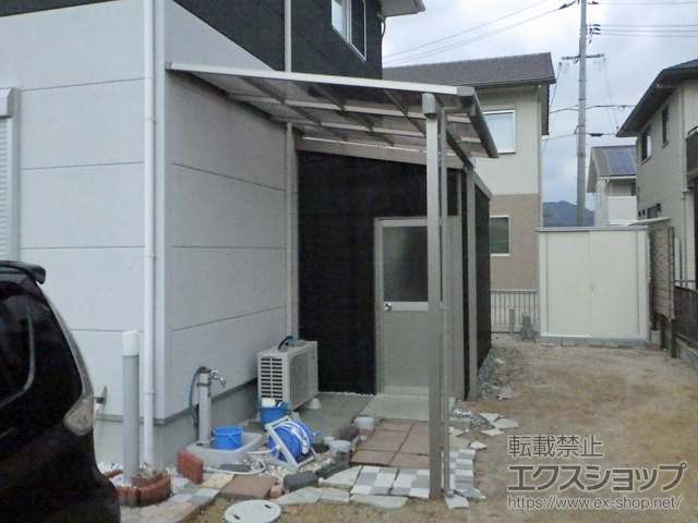 山口県山口市ののテラス屋根 スピーネ F型 テラスタイプ 単体 積雪〜20cm対応 施工例