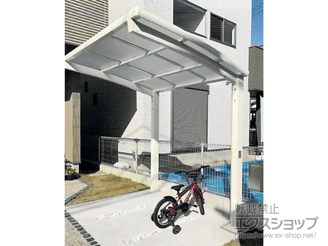 福岡県春日市ののサイクルポート・駐輪場 ネスカRミニ (ラウンドスタイル) 積雪〜20cm対応 施工例