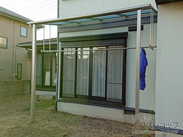 茨城県鹿嶋市ののテラス屋根 ヴェクターテラス F型 テラスタイプ 単体 積雪〜20cm対応 施工例