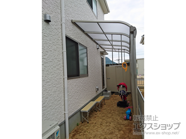 香川県高松市ののテラス屋根 ヴェクターテラス R型 テラスタイプ 単体 積雪〜20cm対応 施工例