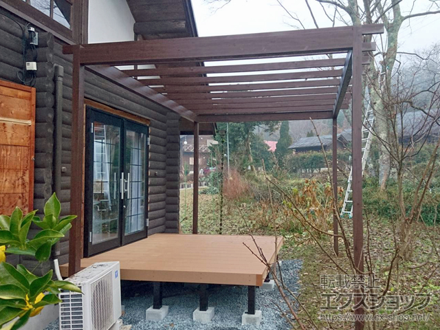 兵庫県丹波市ののウッドデッキ リウッドデッキ 200 施工例