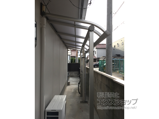 愛知県刈谷市ののテラス屋根 プレシオステラス R型 テラスタイプ 連棟　積雪〜20cm対応 施工例
