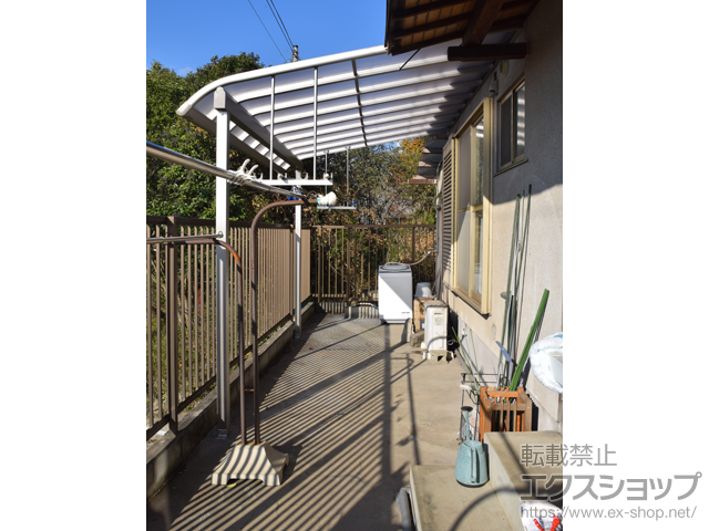 岡山県備前市ののテラス屋根 ヴェクターテラス R型 テラスタイプ 単体 積雪〜20cm対応 施工例