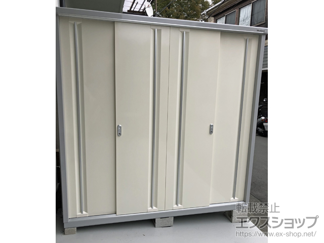 東京都北区のの物置・屋外倉庫 シンプリー 一般型 1940×515×1903 MJX-195E-P-FW 施工例