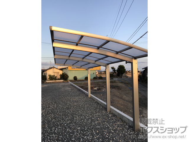 岡山県岡山市ののカーポート レイナポートグラン 延長　積雪〜20cm対応 施工例