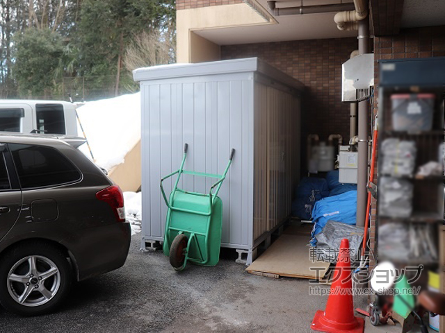 埼玉県飯能市のの物置・屋外倉庫 ネクスタ 一般型 3050×1370×2020 NXN-45S-FW 施工例