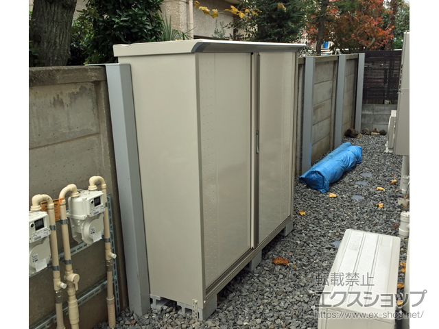 東京都目黒区のの物置・屋外倉庫 グランプレステージジャンプ 1695×530×1600 GP-175B-T-SW 施工例