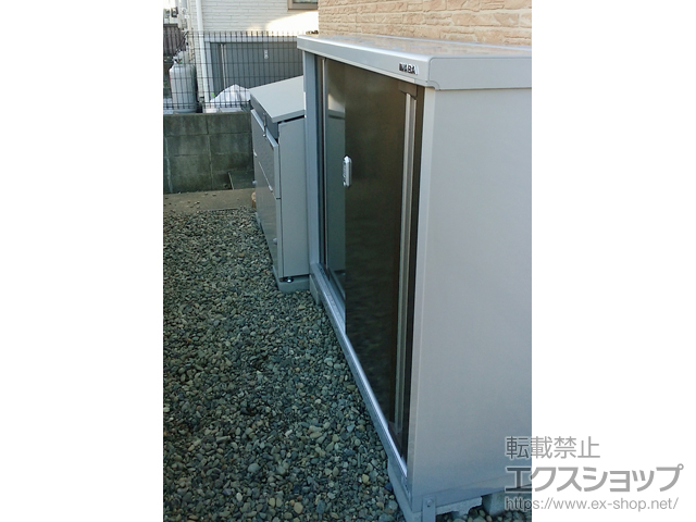 埼玉県新座市のの物置・屋外倉庫 シンプリー 一般型 1320×415×1103 MJX-134B-P-TB 施工例