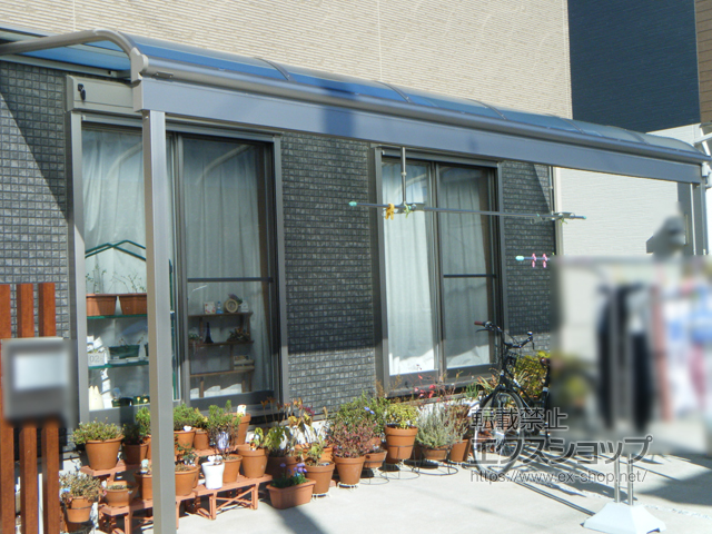 福岡県遠賀郡遠賀町ののテラス屋根 ヴェクターテラス R型 テラスタイプ 単体 積雪〜20cm対応 施工例