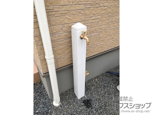 群馬県伊勢崎市のの立水栓・ガーデンシンク 立水栓ユニット モ・エットL 施工例