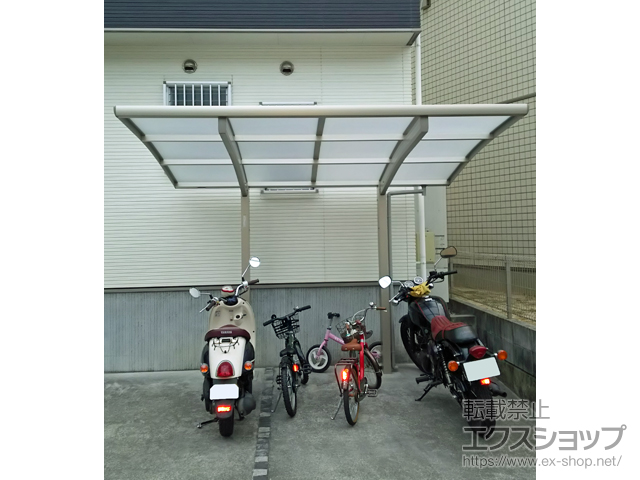 広島県広島市ののサイクルポート・駐輪場 プレシオスポート ミニ 積雪〜20cm対応 施工例