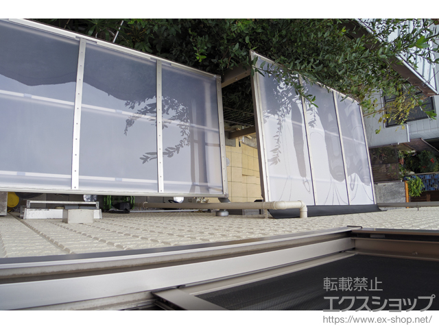 東京都練馬区ののテラス屋根 フーゴF 独立テラスタイプ 単体 積雪〜20cm対応 施工例