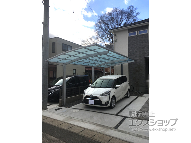 愛知県犬山市ののカーポート レイナポートグラン 延長　積雪〜20cm対応 施工例
