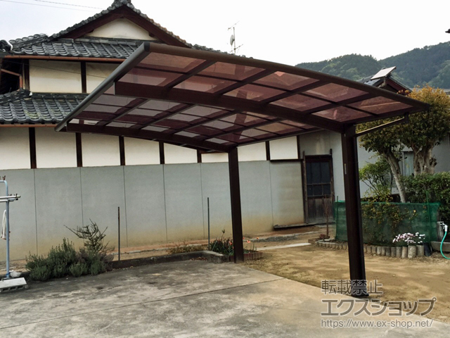 岡山県赤磐市ののカーポート レイナポートグラン　積雪〜20cm対応 施工例