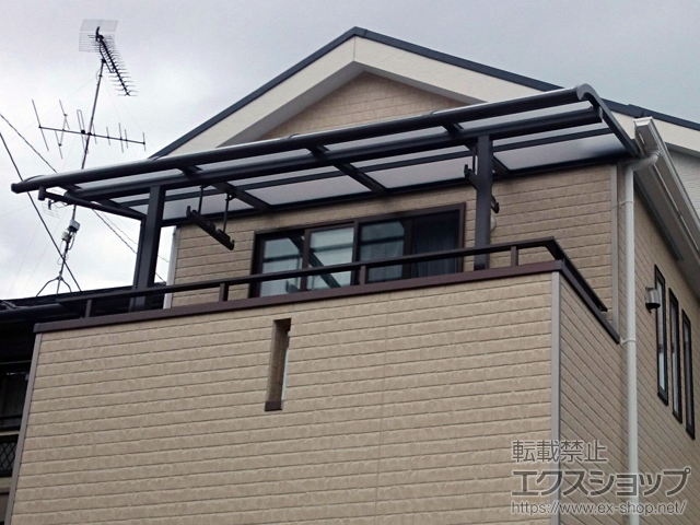 神奈川県横浜市ののバルコニー・ベランダ屋根 スピーネ R型 屋根タイプ 単体 積雪〜20cm対応 施工例
