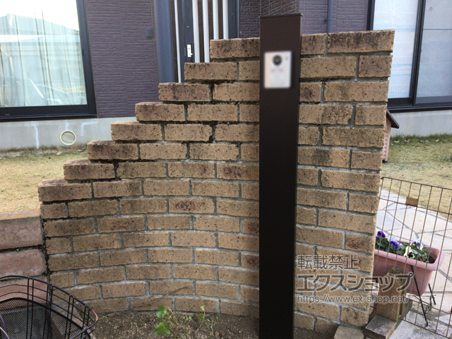 群馬県佐波郡玉村町のの機能門柱・ポスト シンプレオ ポストユニット 1型 施工例