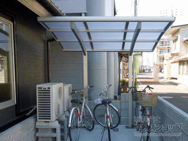 徳島県吉野川市ののサイクルポート・駐輪場 プレシオスポート ミニ 積雪〜20cm対応 施工例