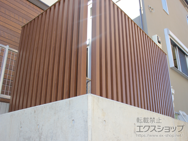 神奈川県横浜市ののフェンス・柵 デザイナーズパーツ スリットスクリーン 45×62 施工例