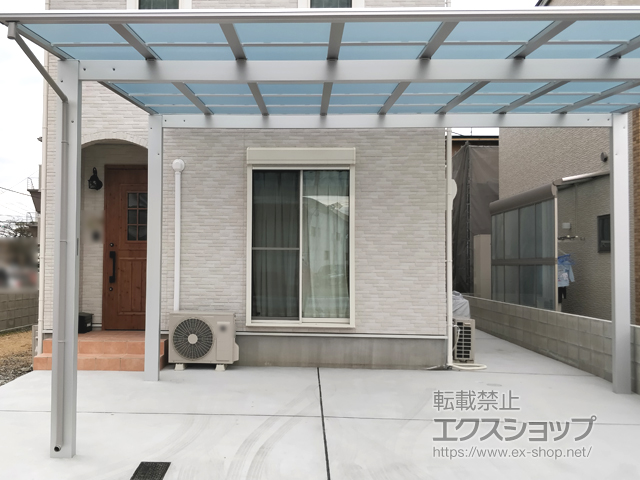徳島県徳島市ののカーポート エフルージュ ツイン 積雪〜20cm対応 施工例