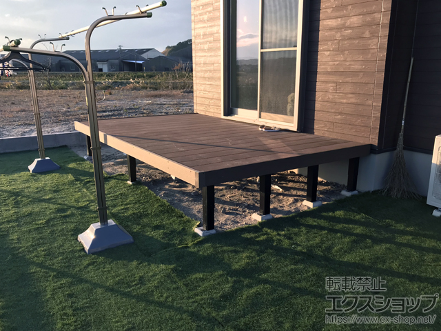 鹿児島県南九州市ののウッドデッキ マージウッドデッキ 施工例